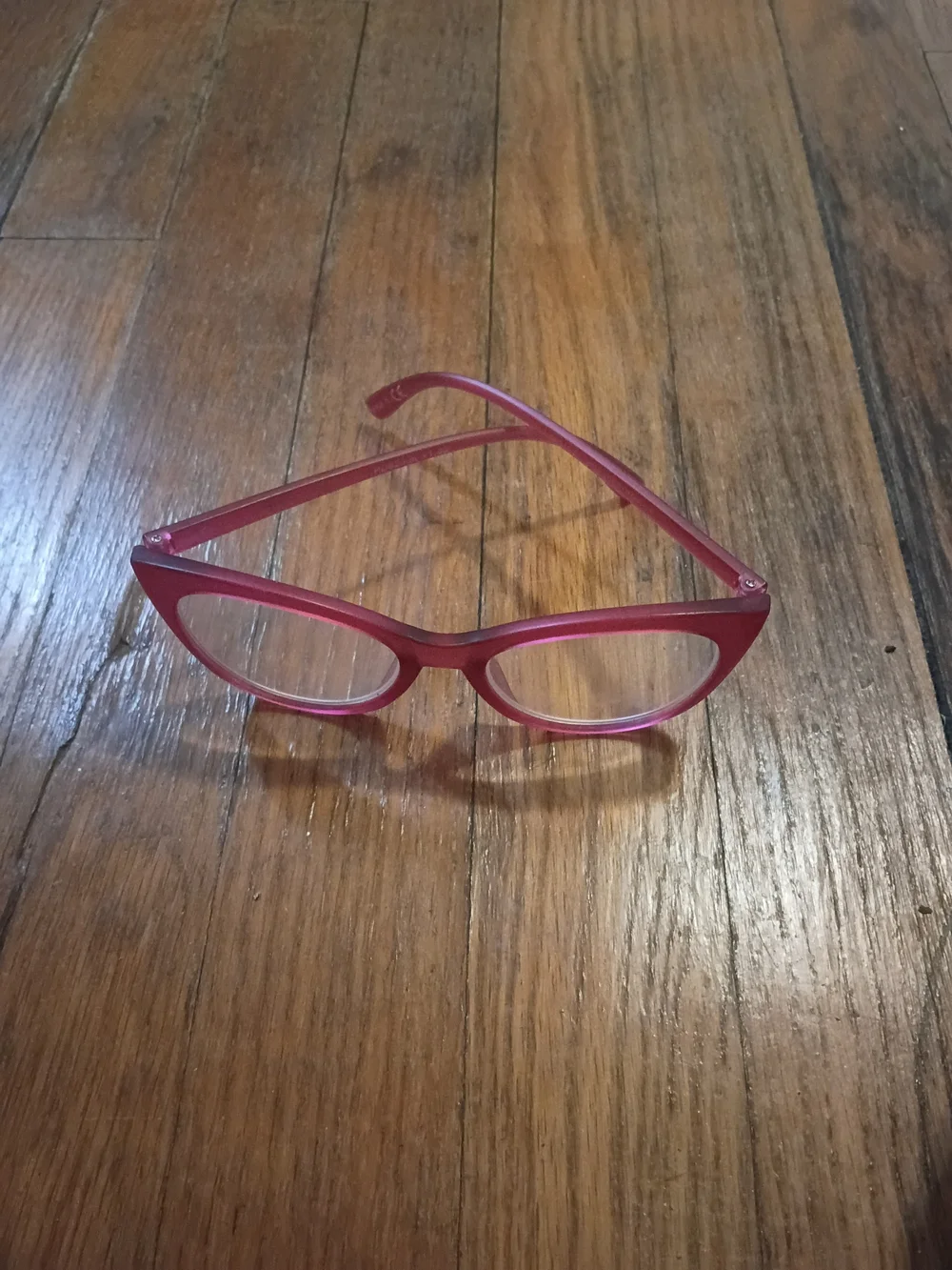 Womens Pink Cat-Eye Reading Glasses